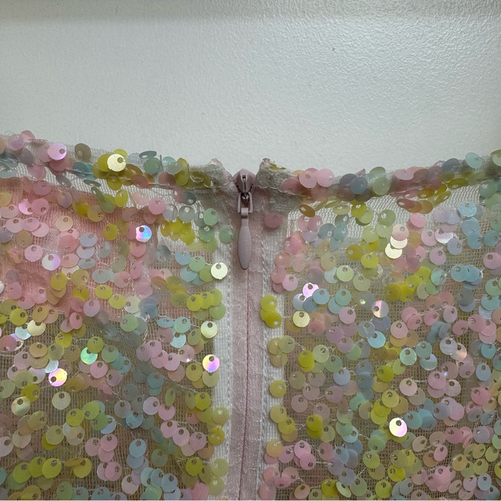 Selkie The Rainbow Sequin Puff Dress - Picture 9 of 16